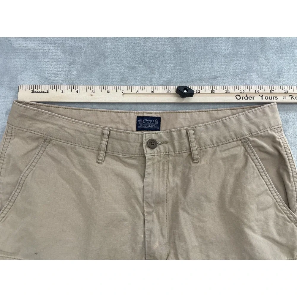 Levi's Cargo Shorts Men Tan Ripstop Utility Outdoor Shorts